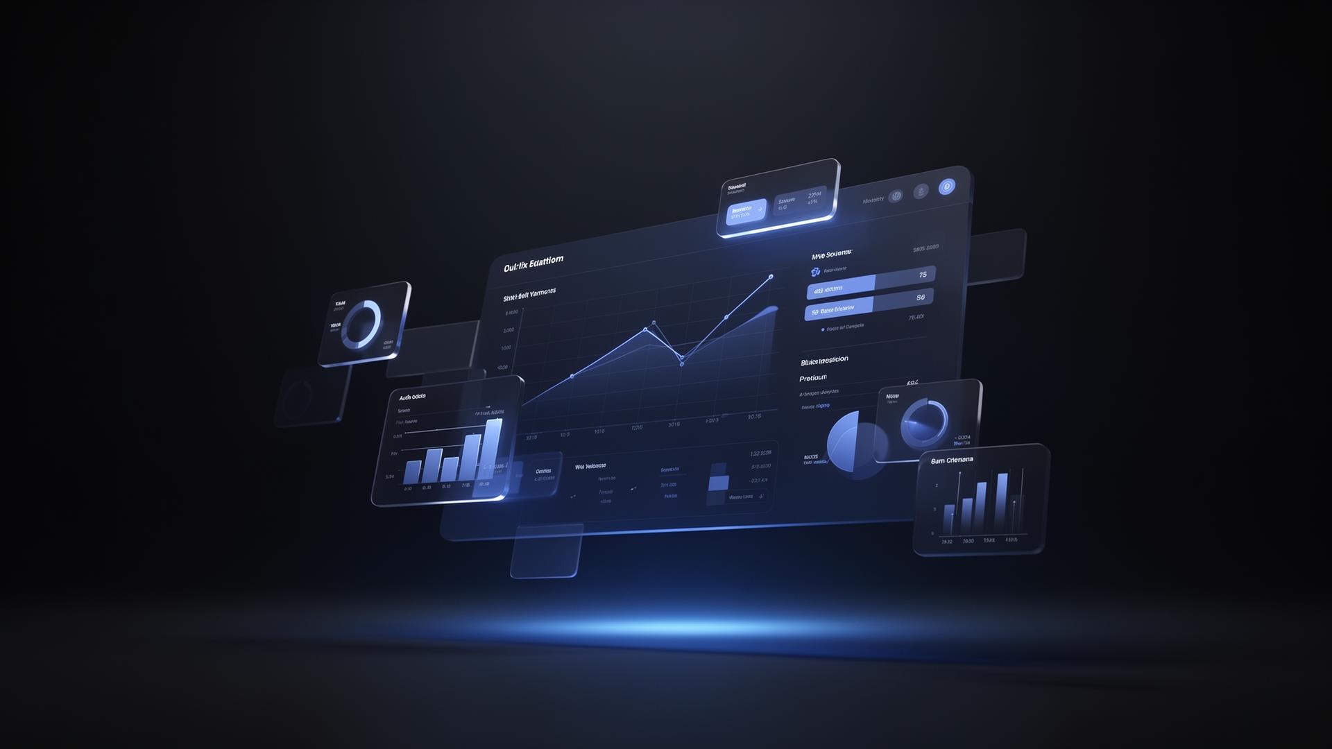 Dashboard de analítica de marketing premium